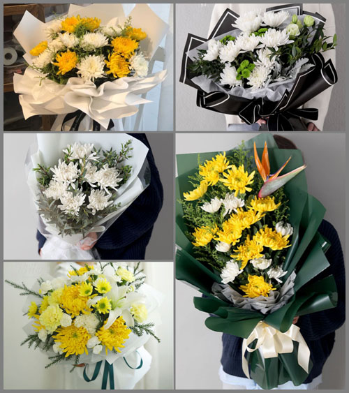 广东揭阳市惠来县靖海镇驿后村白事花束代送